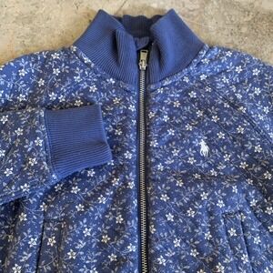 Polo Ralph Lauren Girls' Floral Quilted Jacket Size 3 Multicolor Casual NWT